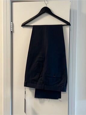 Linen Blend Tailored Dress Pants
